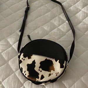 Shoulder bag black and cream